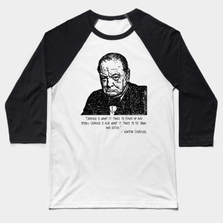 Winston Churchill Baseball T-Shirt